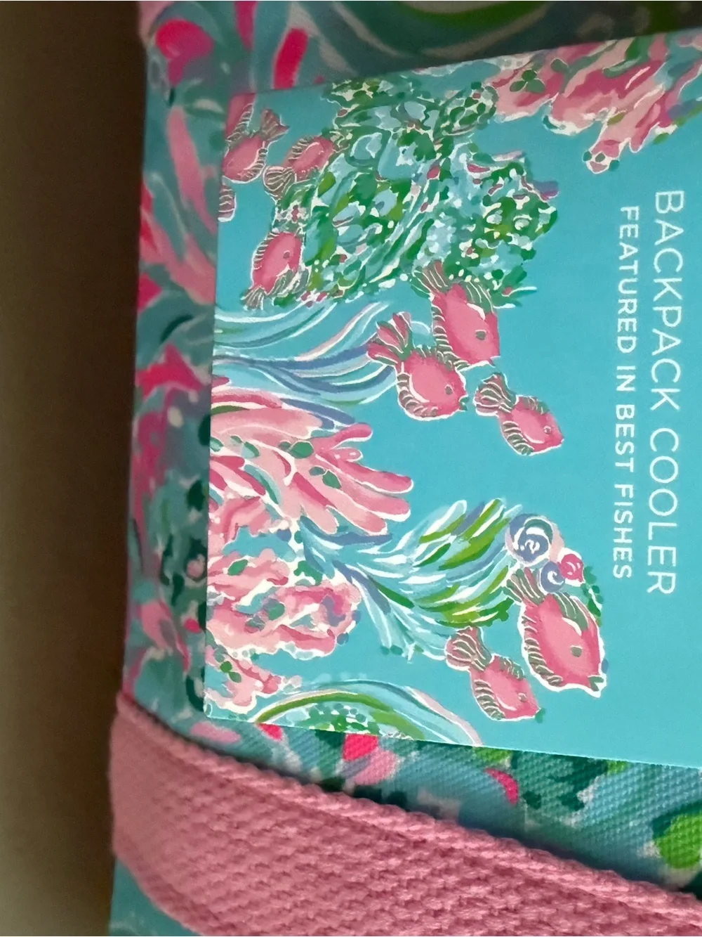 NWT LILY Pulitzer Insulted Backpack Cooler bag Large Capacity, best fishes
